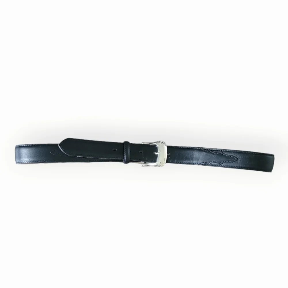 Tony‎ Lama Black Longhorn With Billets Western Leegin Mens Belts 0203L Size 40